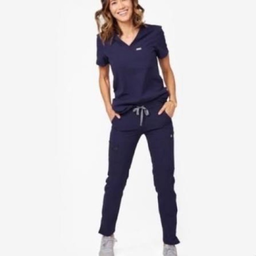 Figs Navy Blue Jogger Set Size XXS